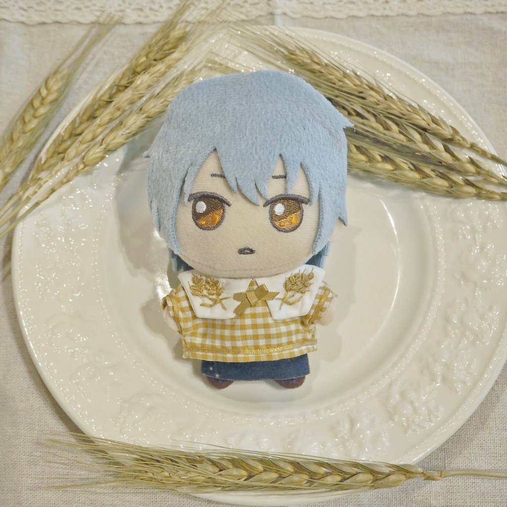 麦の刺繍シャツ