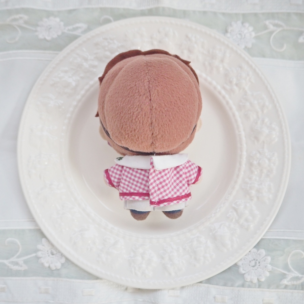 コスモスの刺繍シャツ