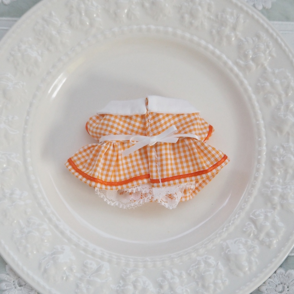 金木犀の刺繍ワンピース