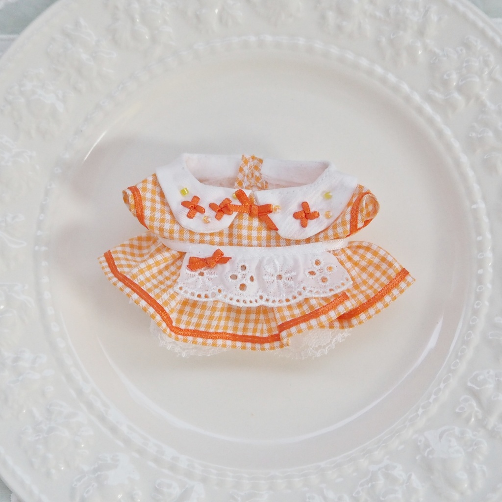 金木犀の刺繍ワンピース