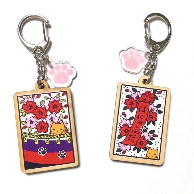 はにゃふだウッドキーホルダー各種