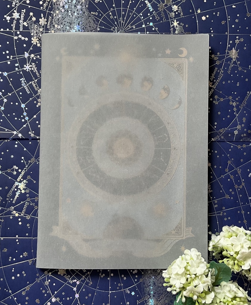 月と星の物語 リソグラフ印刷ノート