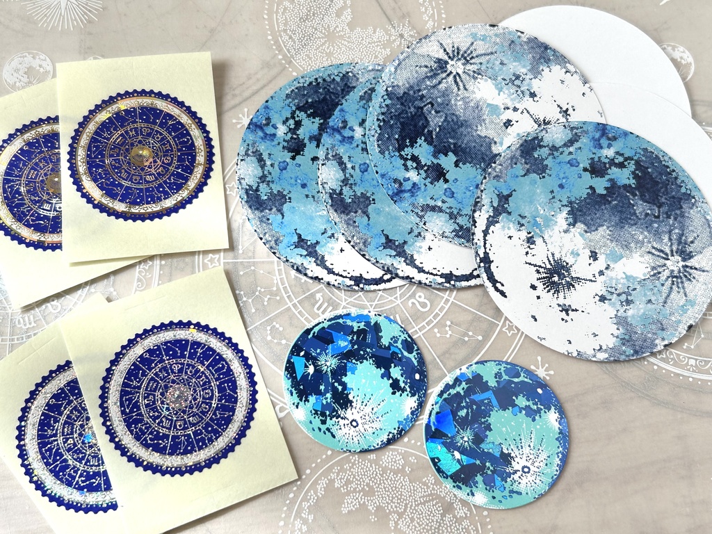 蒼い月と星の夜 缶ケースセット