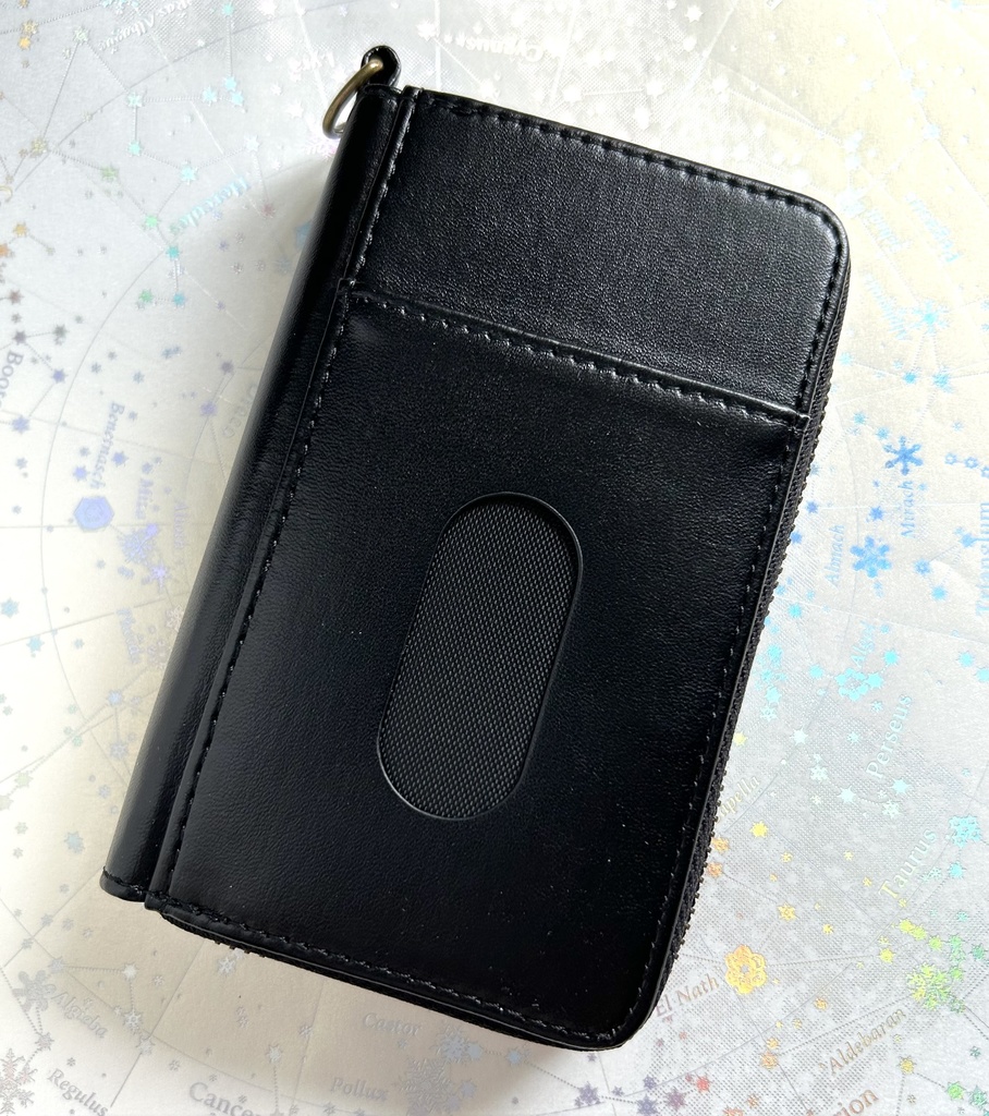 蒼い月と星の夜 コインパスケース