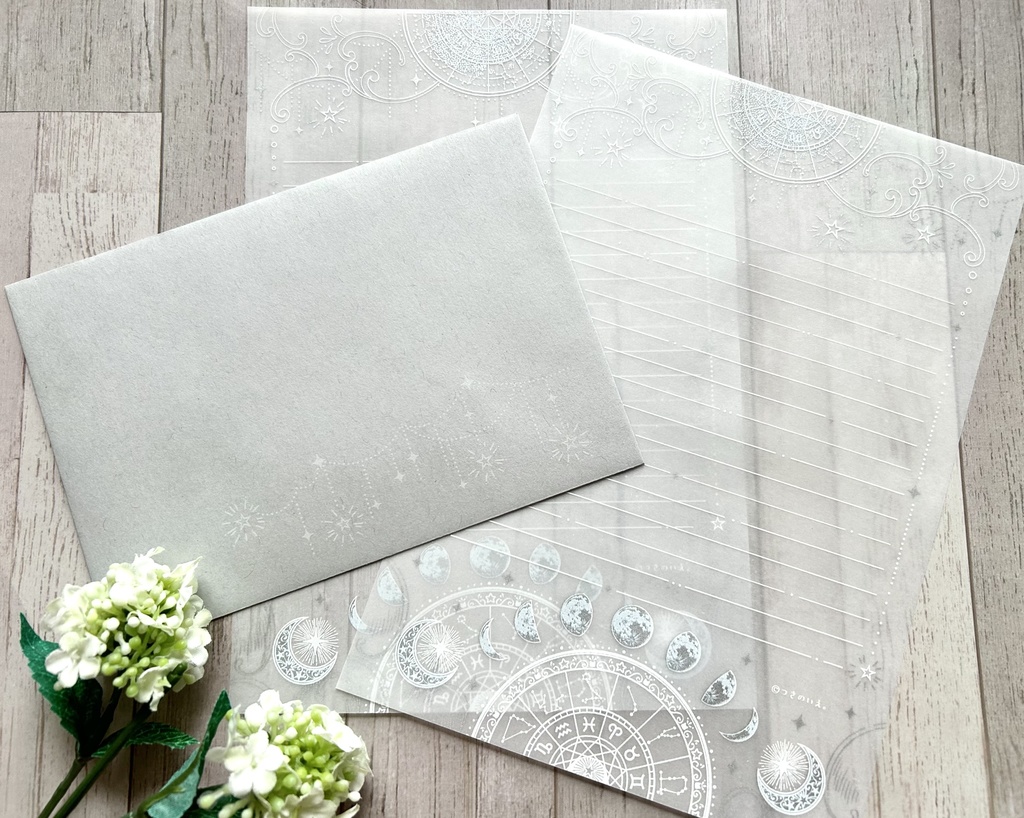 白銀の星月夜 レターセット