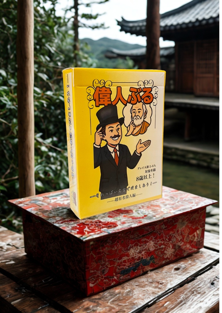偉人ぶる-- 超有名偉人編 「**“偉人のフリして名言を語る”**おバカで深いカードゲーム。」