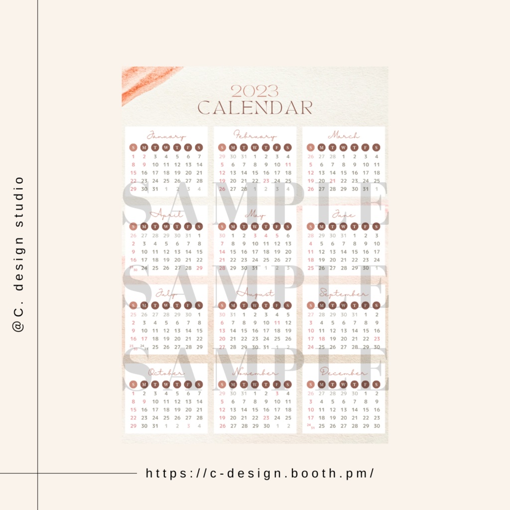 2023 カレンダー