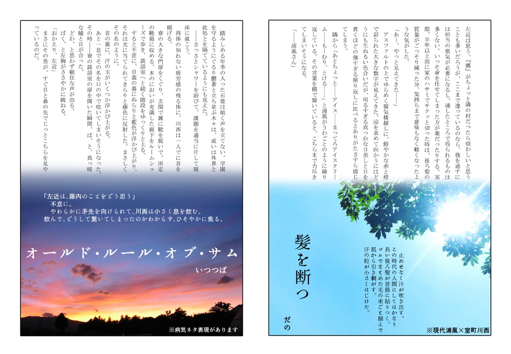 【浦風川西アンソロジー】後の祭り【※リバ有】