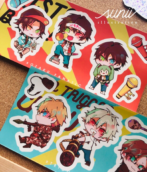 Buster Bros!!! & Mad Trigger Crew ステッカー(カット無し)