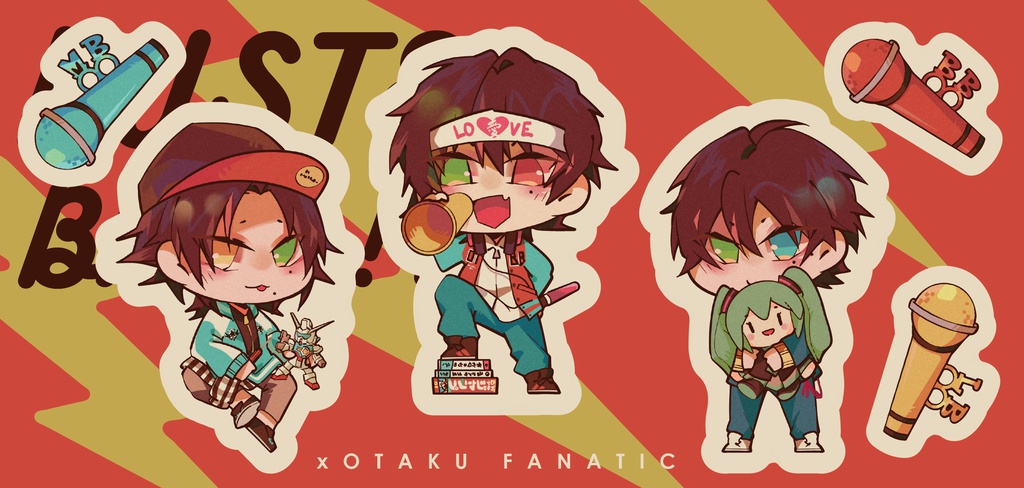 Buster Bros!!! & Mad Trigger Crew ステッカー(カット無し)