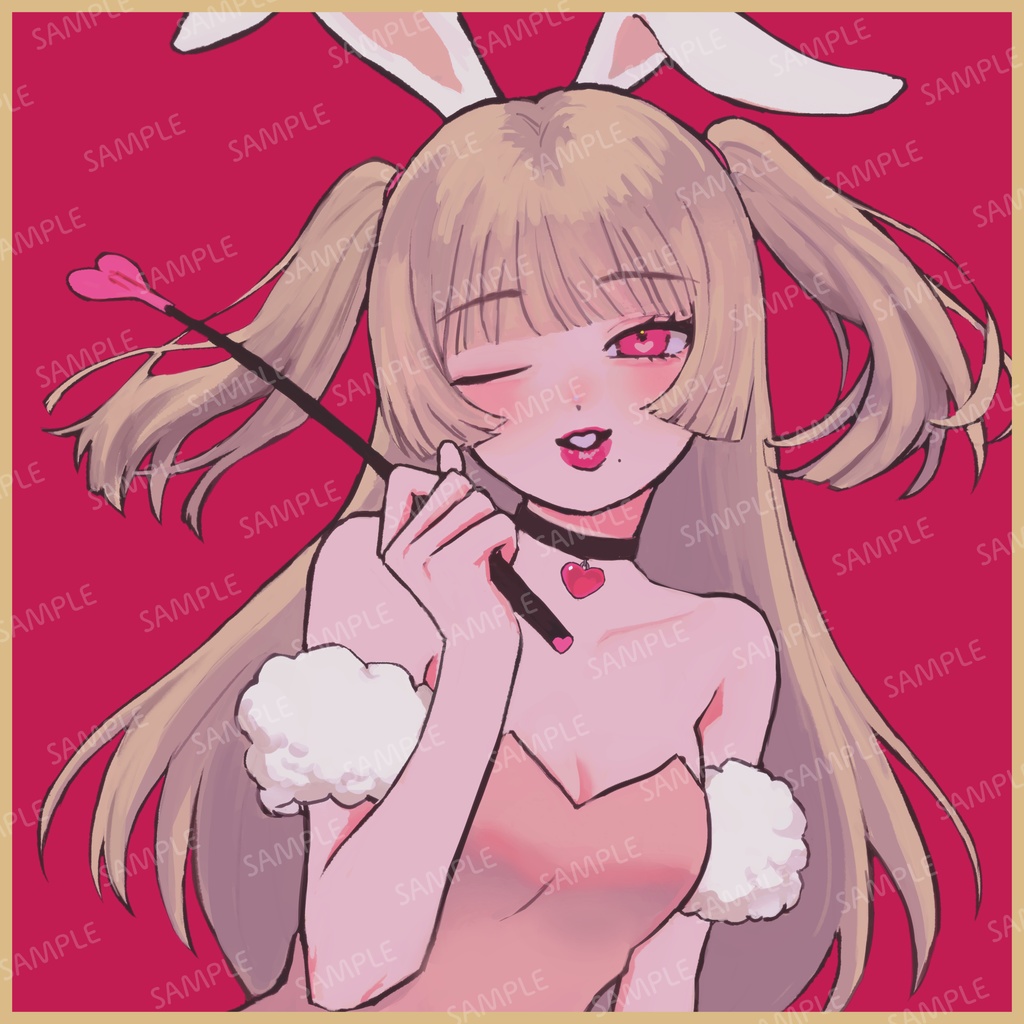 ぴんくばにーちゃんの豆色紙