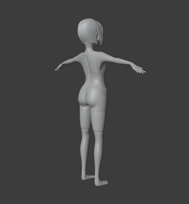 Blenderローポリ素体