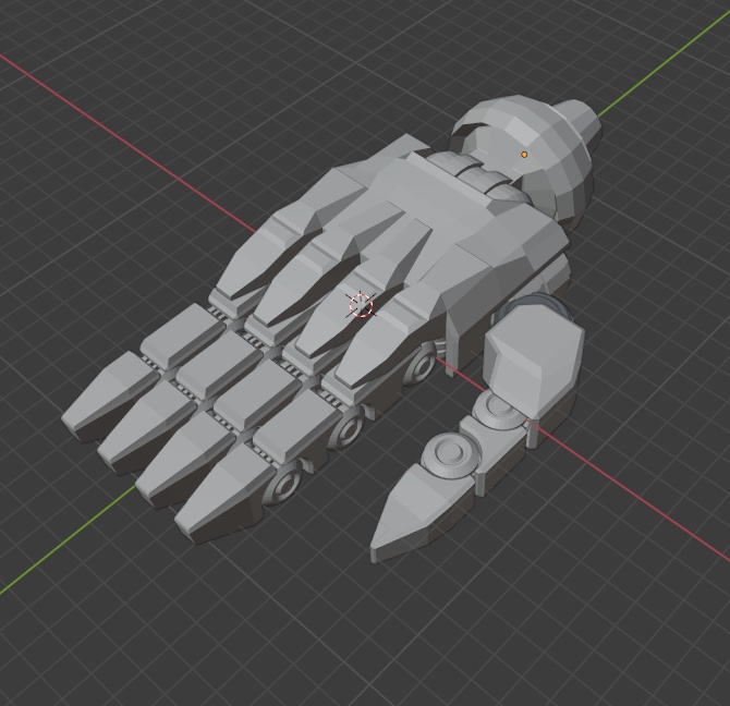 メカハンド（Blenderファイル）
