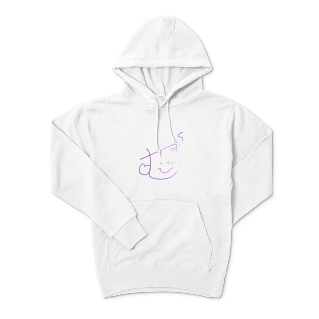 【オリジナルパーカー】Ver.前面むすびサイン&背面心の佐渡島民【島おこしVTuber佐渡島むすび】