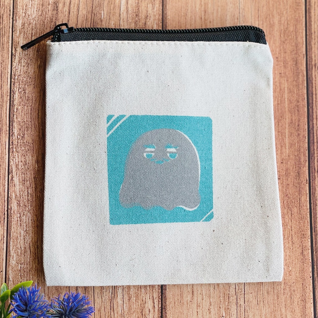 緑のおばけさんミニポーチ