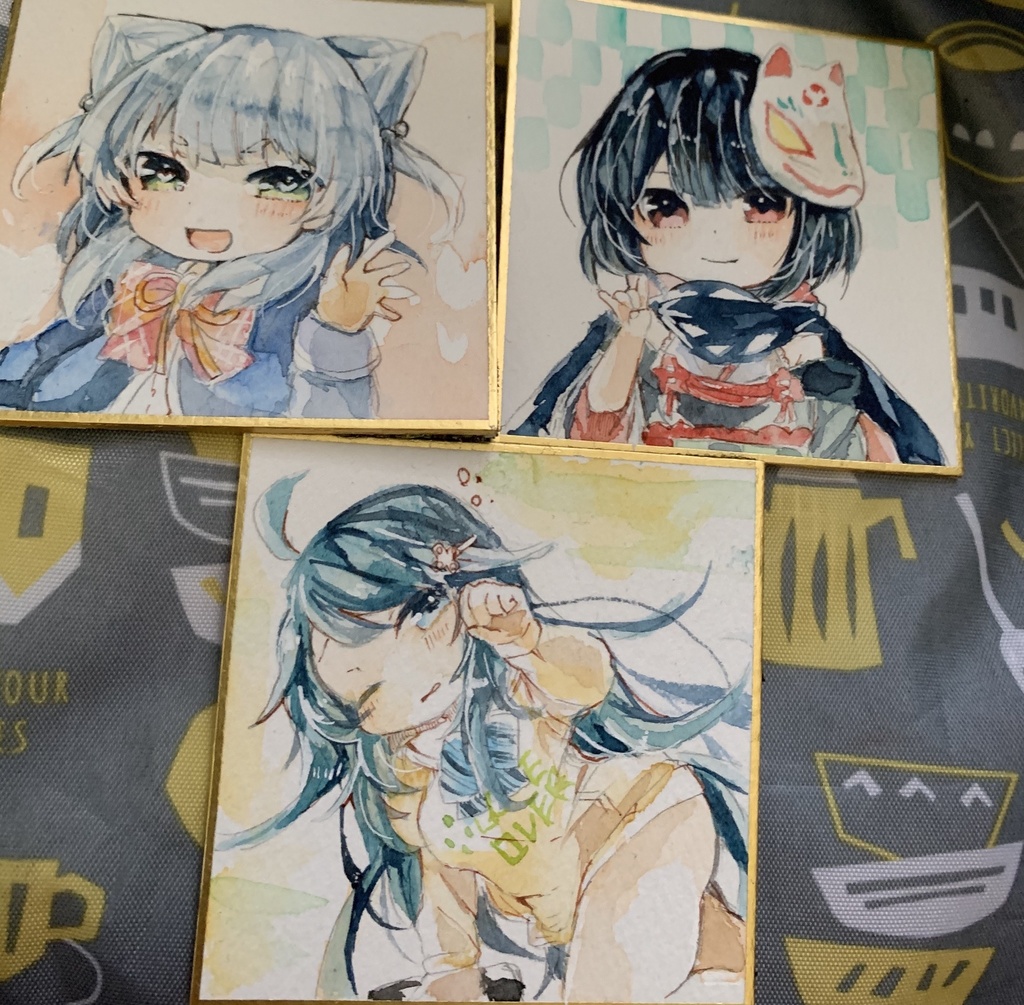 イラスト色紙 小