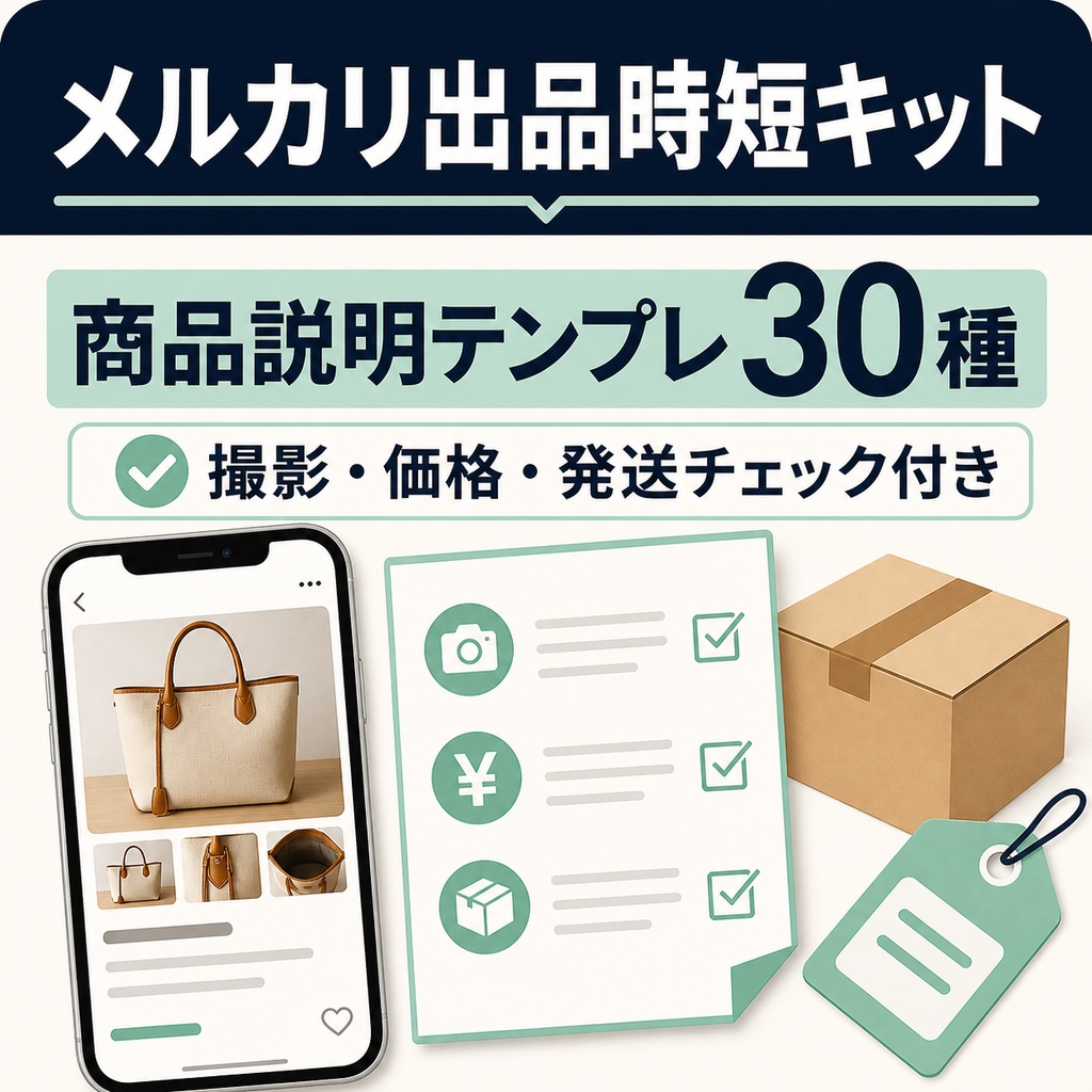 メルカリ出品時短キット