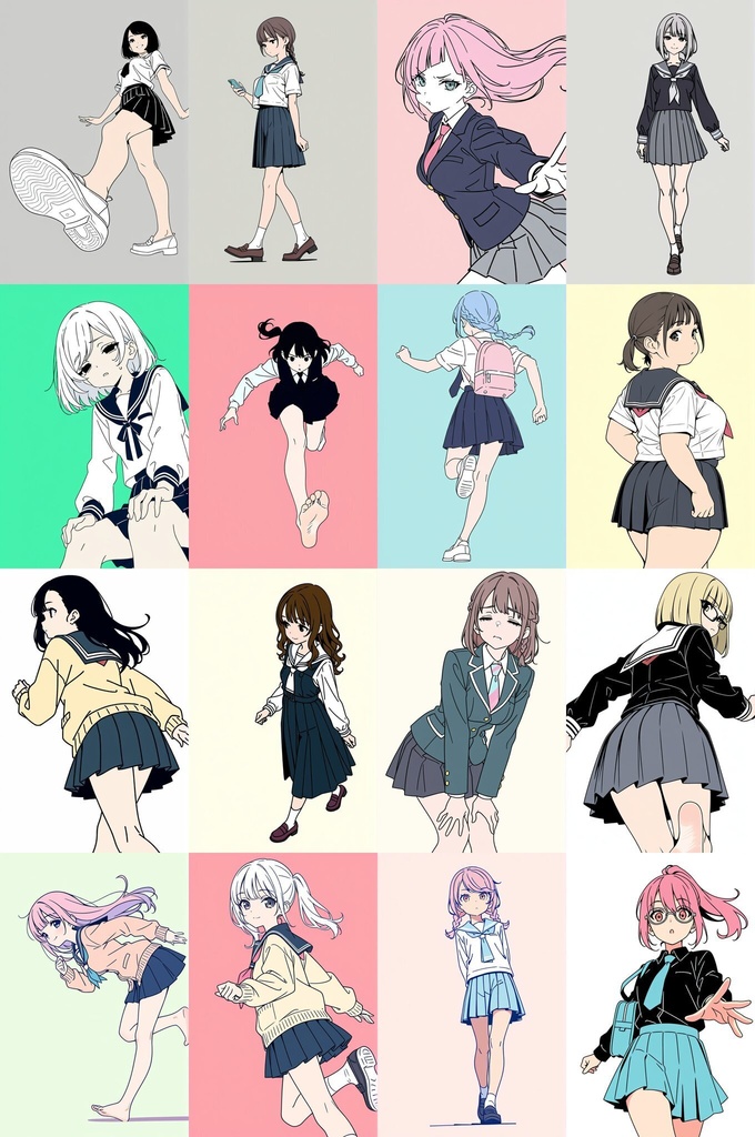『制服女子ポーズ集2026』まとめ版 トレスフリーの4500枚