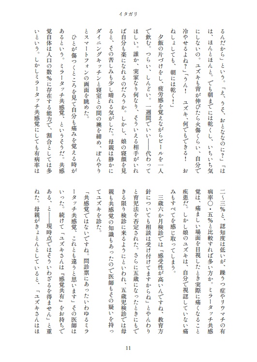 小説 イタガリ