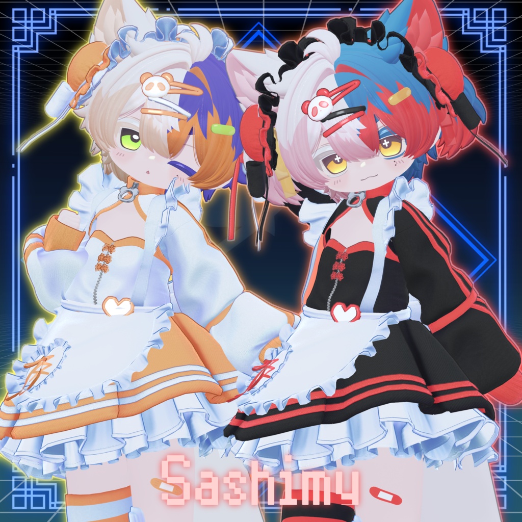 🩵👾 PicoMaid 🎮🤍【19アバター対応】