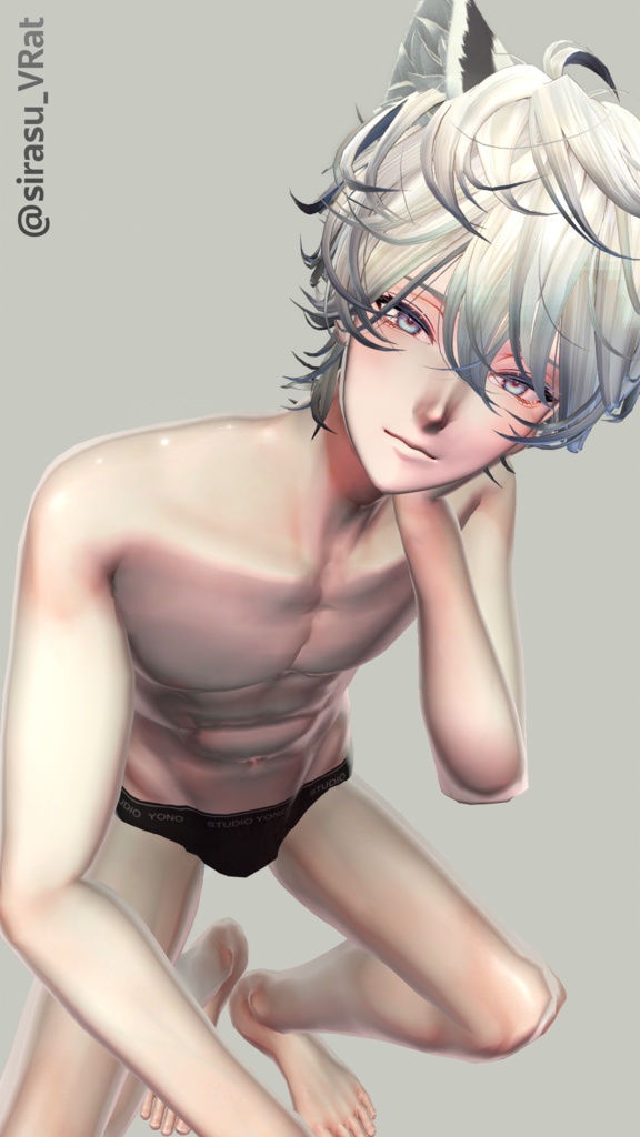 【lilToon】汎用 ! 魅惑の黒レース肌マテリアル ❤︎ Black Lace Skin ❤︎ ~レースタトゥー付き