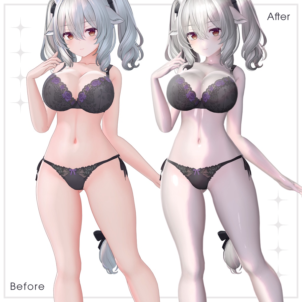 ✨SALE✨【lilToon】汎用 ✧ 極上のシルク白肌 ♡ Pure Silk Skin ♡