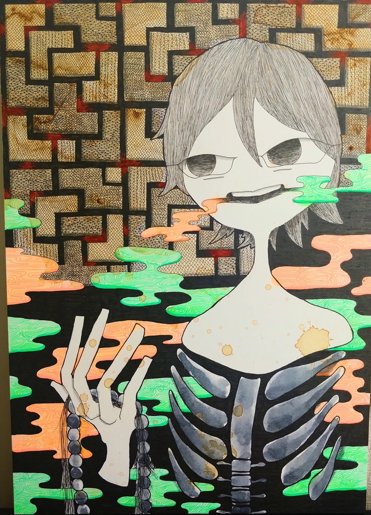 “暗がりとご褒美”A3原画