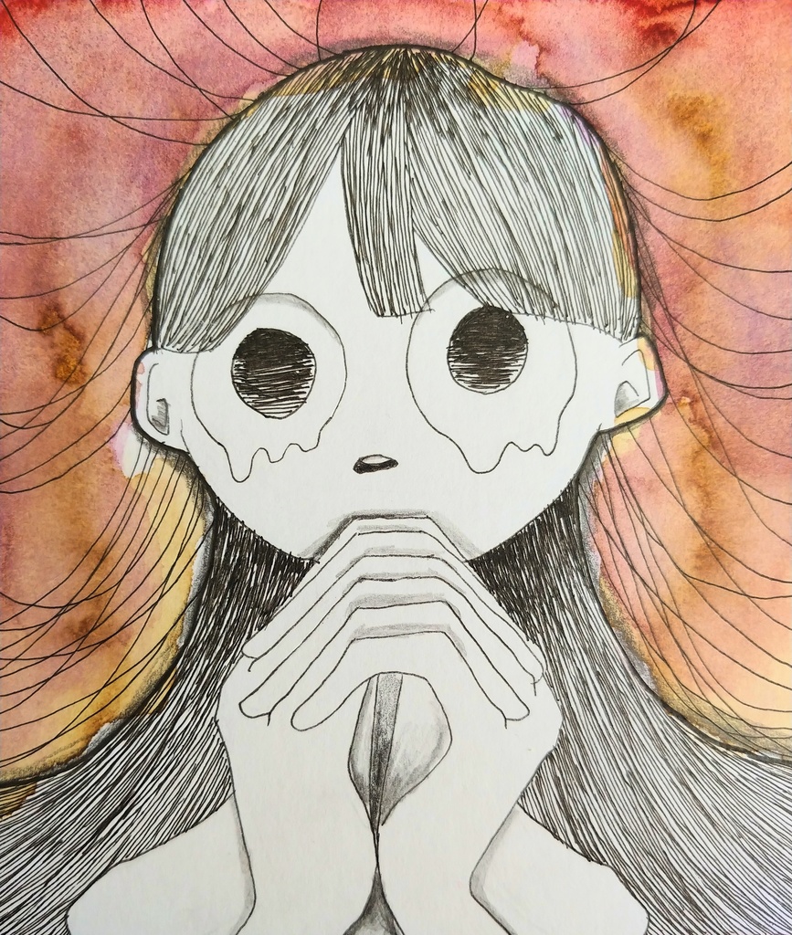色紙原画(136×121mm)