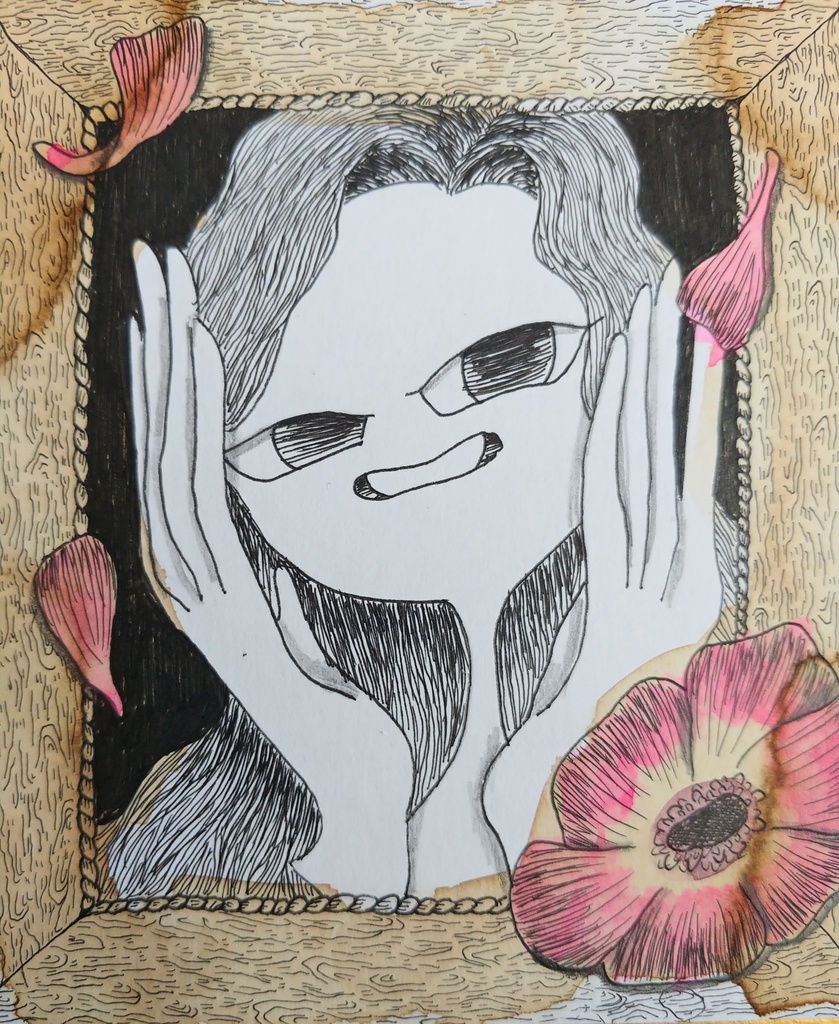 色紙原画(136×121mm)