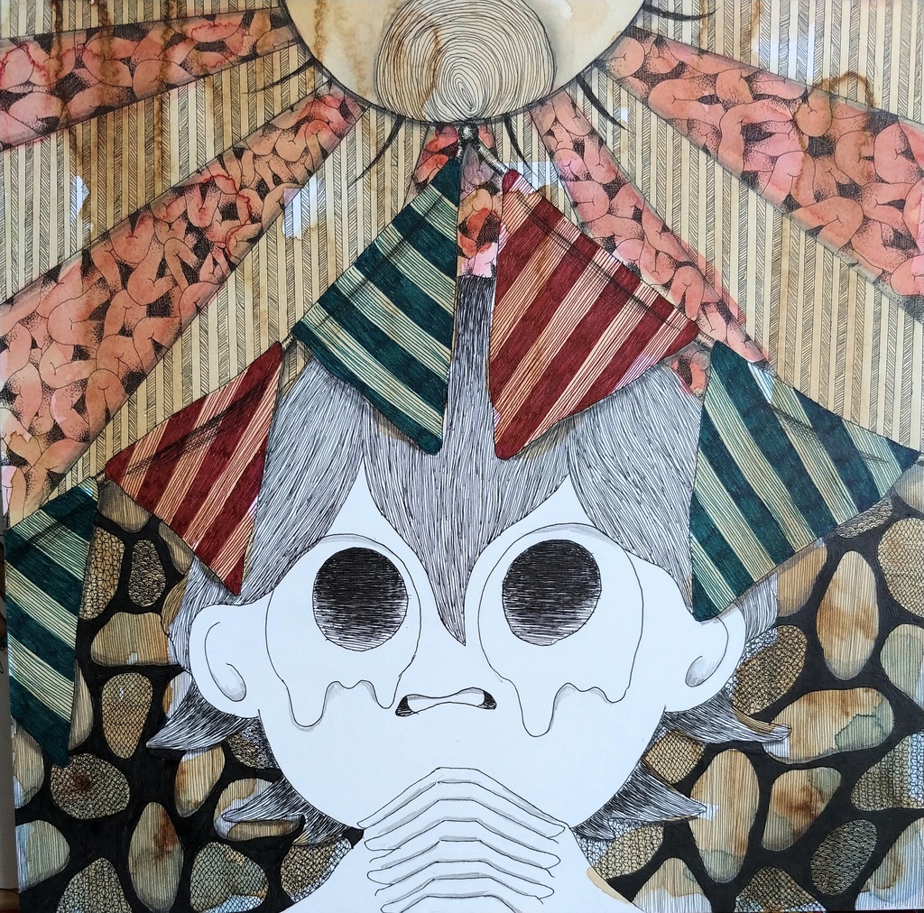 “どうか、どうか。”300×300mm原画