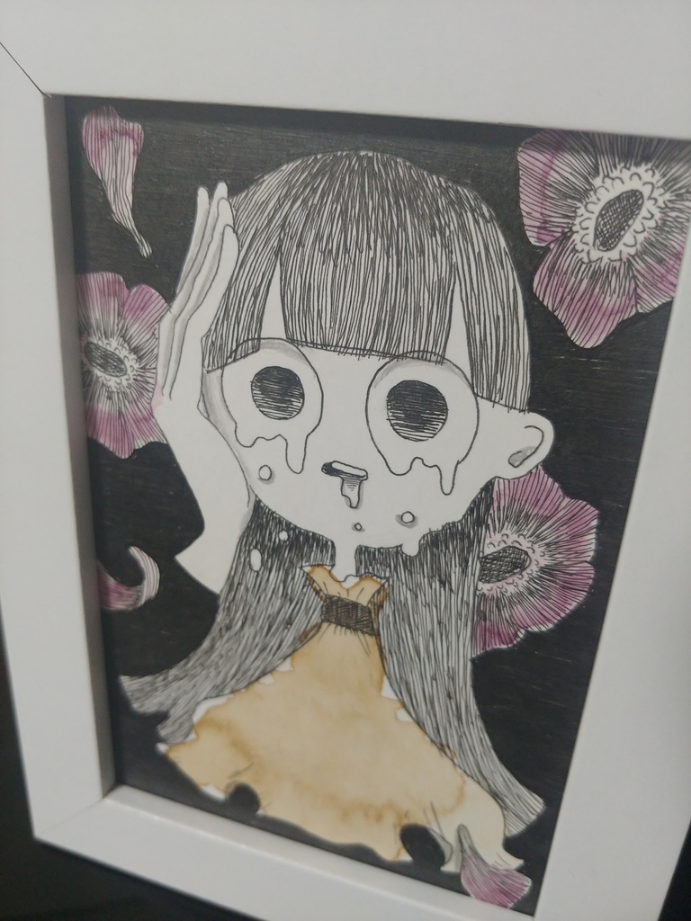 “少女A”ポストカード原画