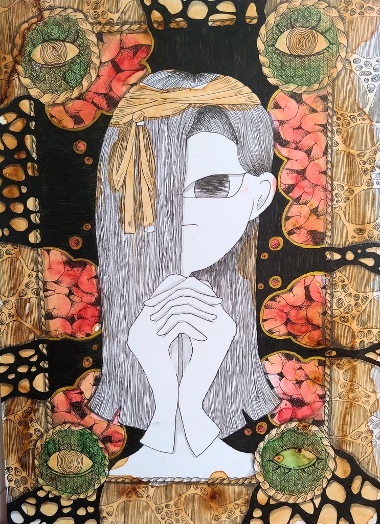 “夢現は彼女だけ”A4原画