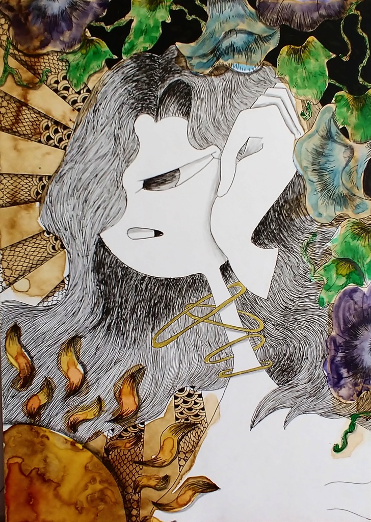 “まだ風は吹いている”A4原画