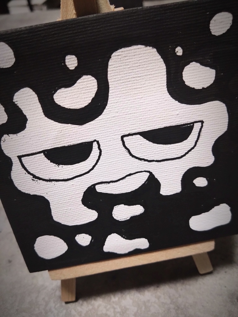 ミニキャンバス原画※イーゼル付