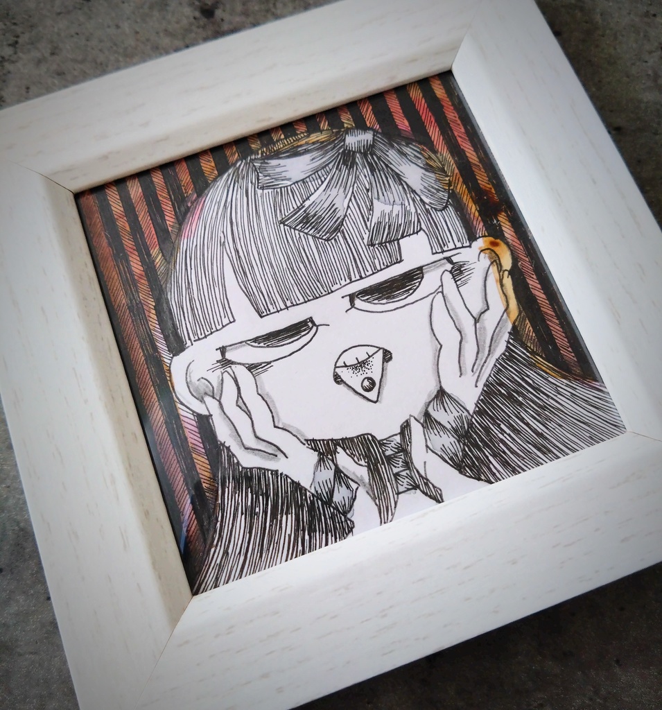 “不自由”120✕120mm