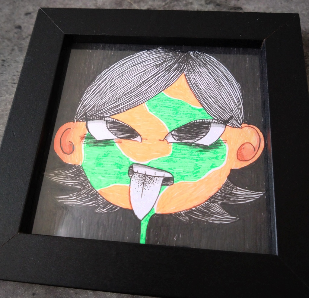 “ナニ考えてんの”110✕110mm原画