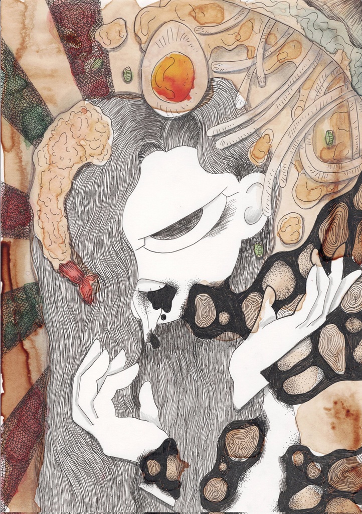 “すこししょっぱい”A4原画