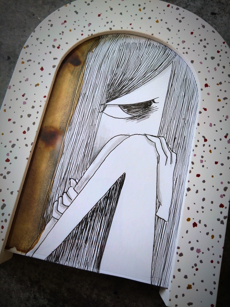 “かくれんぼ”120✕155mm