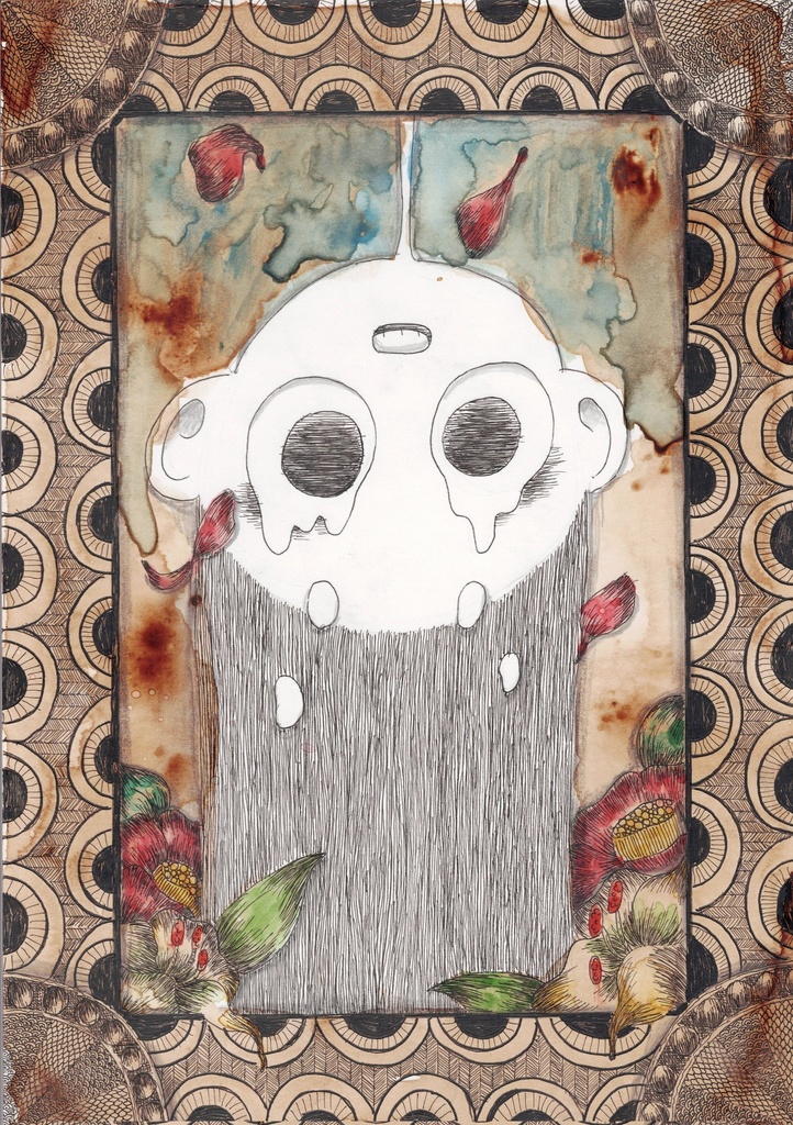 “落ちたくない”A4原画