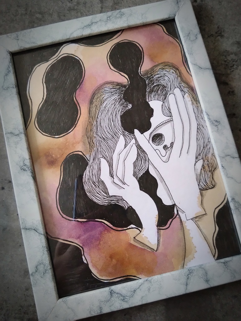 “みないで”150×200mm原画