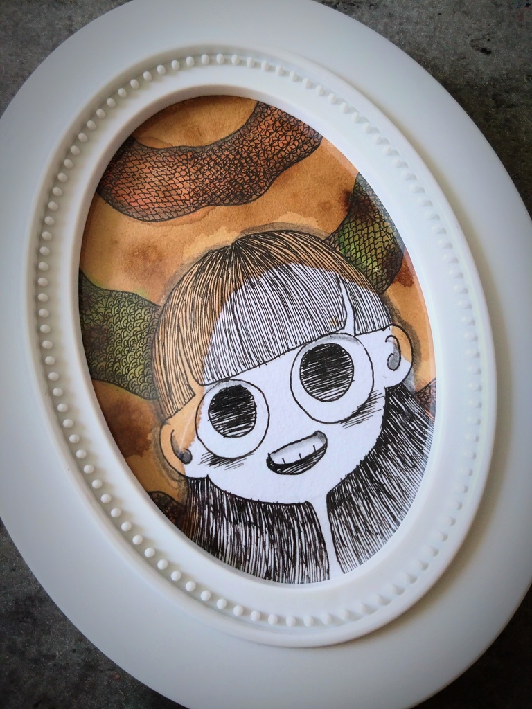 “電波”100✕140mm原画