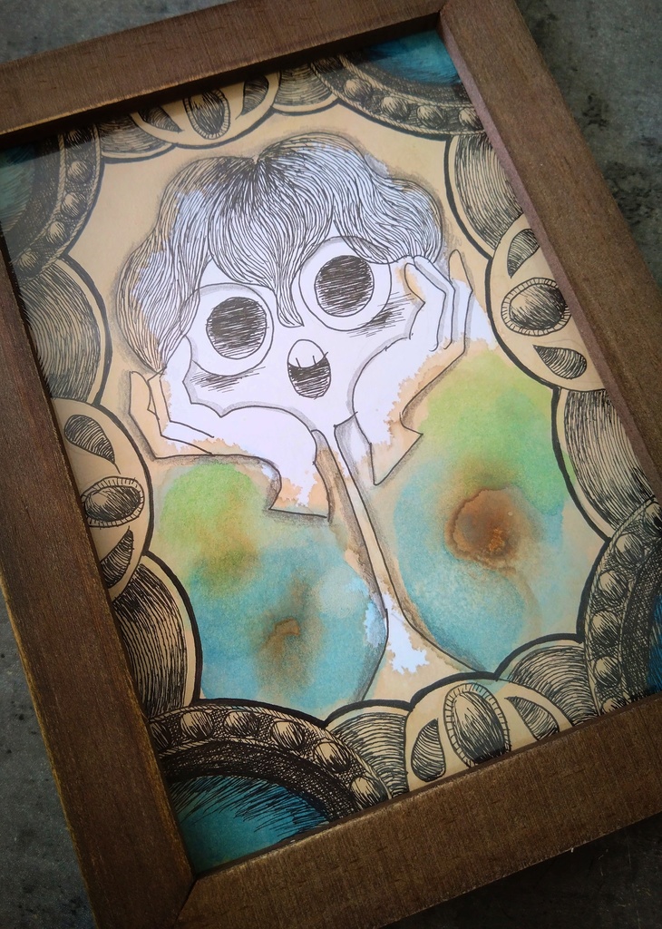 “おめめぱっちり！”160✕210mm原画