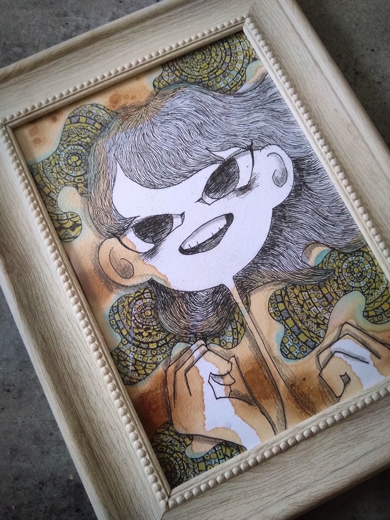 “こっちはキレイだよ”180✕230mm原画