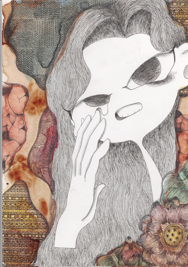 “穴ボコばっかり”A4 原画
