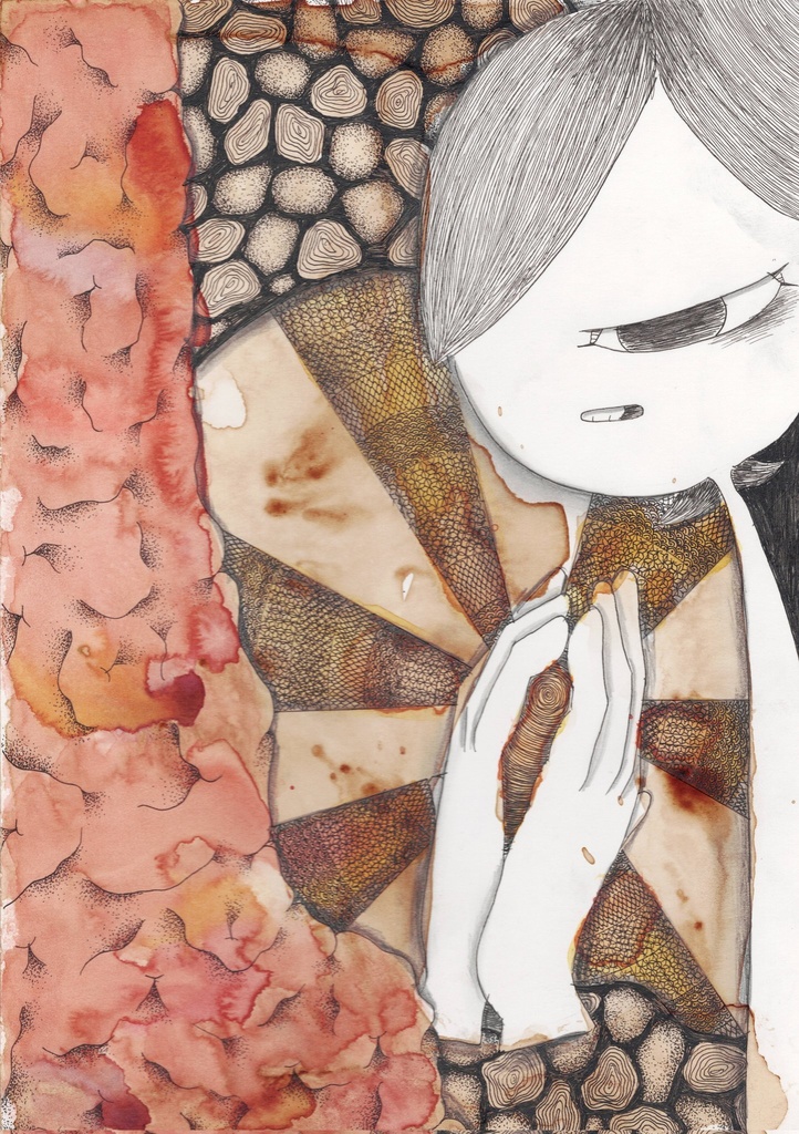 “帰巣本能”A4原画