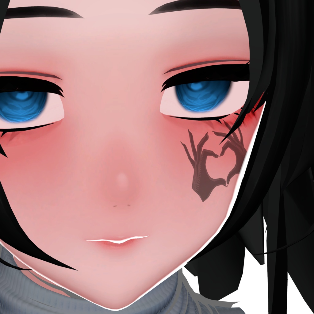 【Free】HANDHEARTTATTOO(デカール化使用想定)