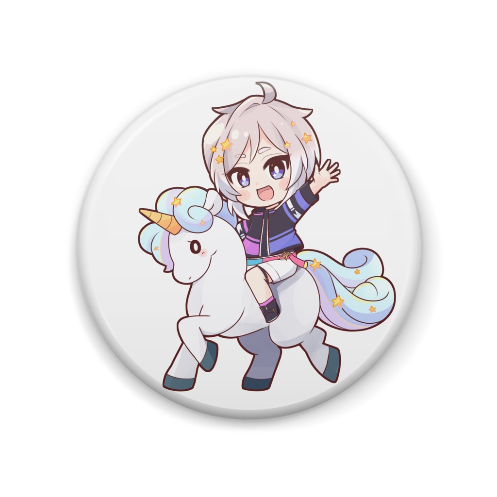 ユニコーン缶バッジ