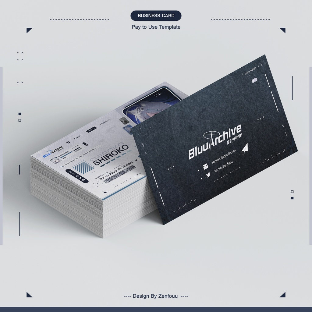 「Vtuber 名刺テンプレート」→ Business Card Exclusive Style - Release 002