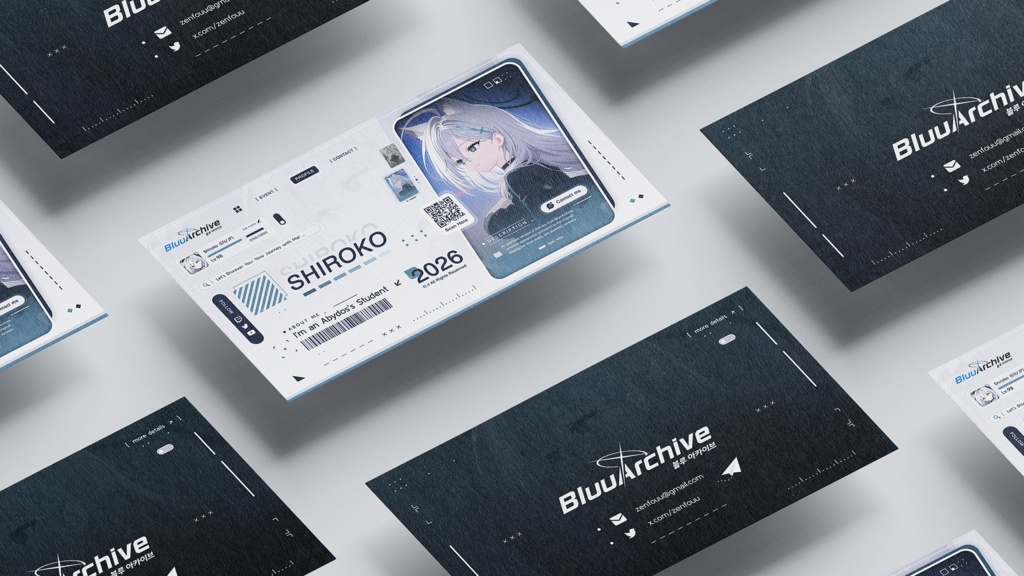 「Vtuber 名刺テンプレート」→ Business Card Exclusive Style - Release 002