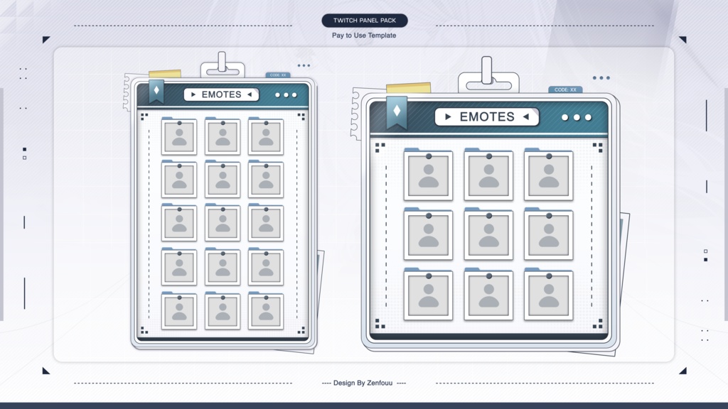 Twitch パネル「Vtuber パネル」→ Bundle Twitch Panel Exclusive Style - Releases 003